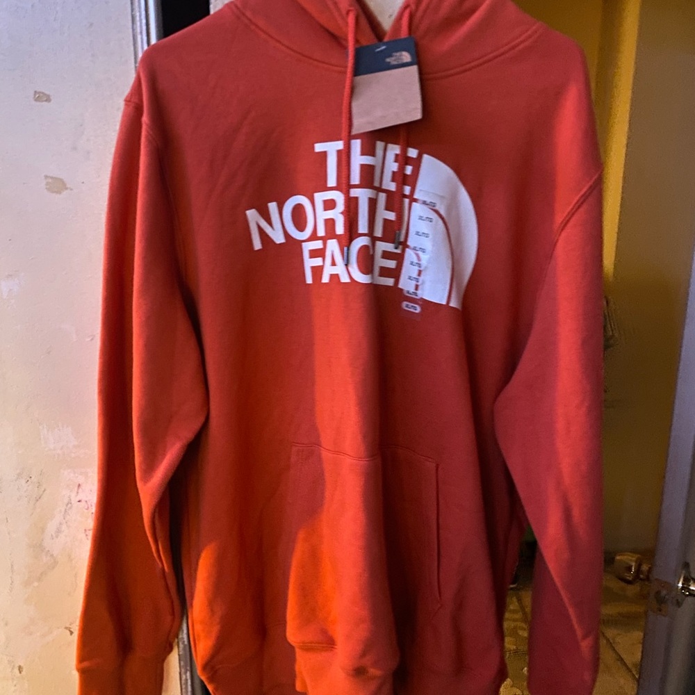 Orange North face hoodie (brand new)